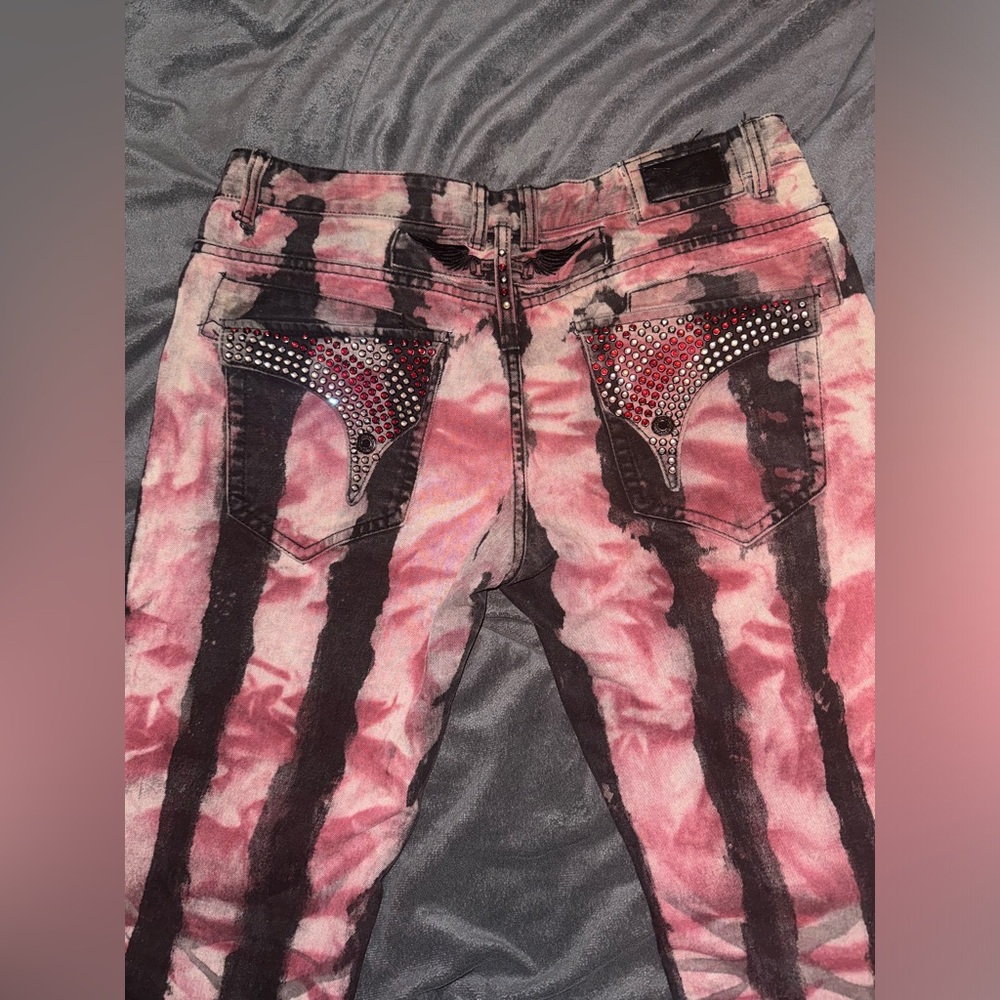 Prisoner Style Red & Black Men’s Robin Jeans Size 36